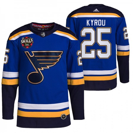 Pánské Hokejový Dres St. Louis Blues Jordan Kyrou 25 2022 NHL All-Star Skills Authentic